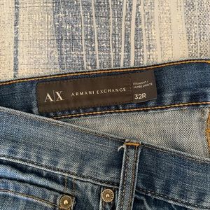 Armani exchange straight blue jeans size size 32